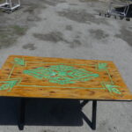 Tavolo in pietra lavica decoro moderno